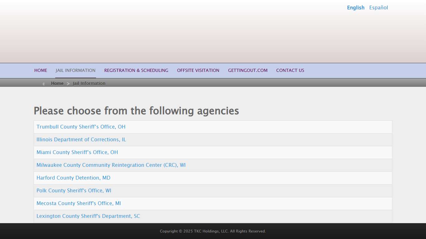 Jail Information - The Visitor by ICSolutions